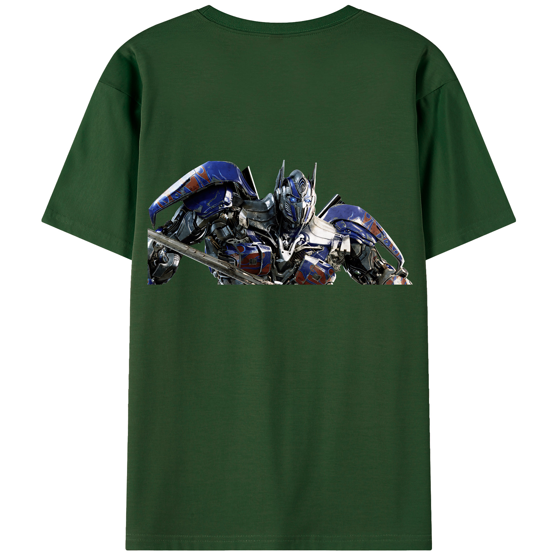 （画像用） Transformers トランスフォーマー 綿100％半袖Tシャツ（背面プリント）